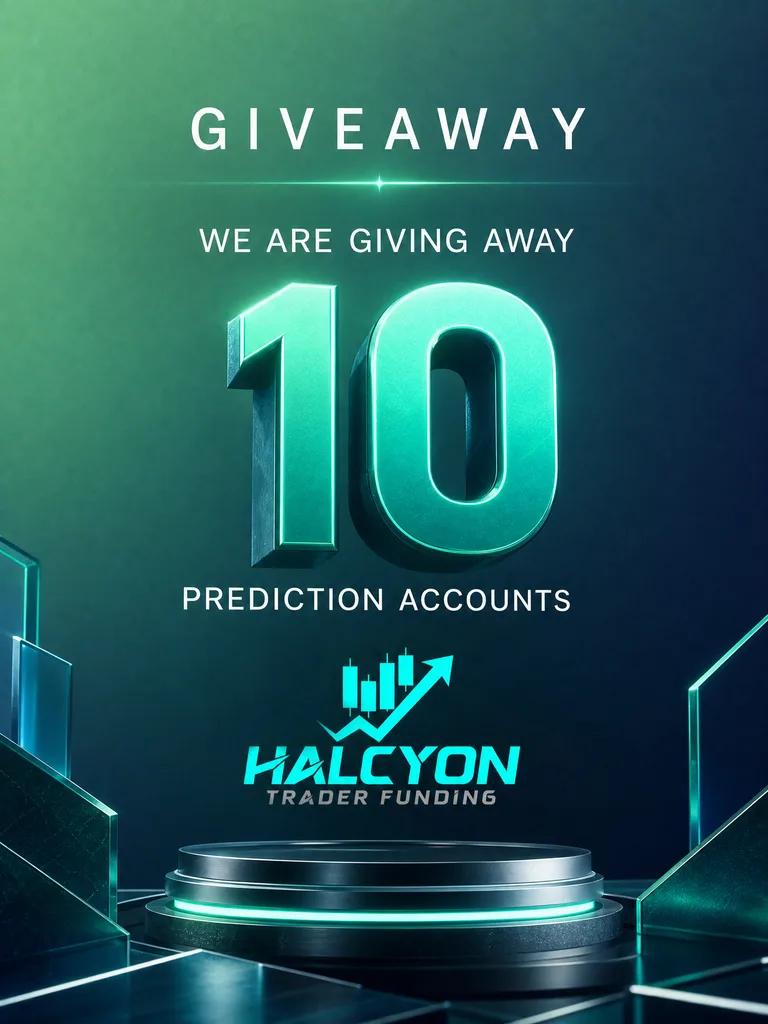 Giveaway: 10 Halcyon Trader Funding prediction accounts