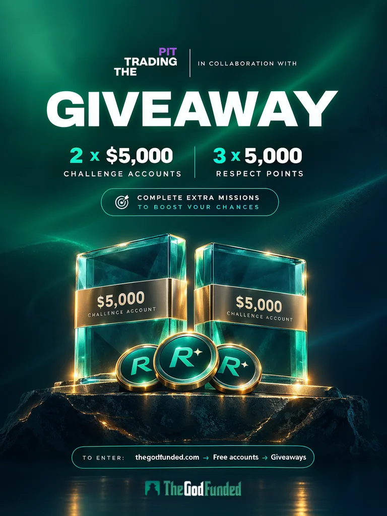 Sorteo: 2 cuentas de 5.000 $ de The Trading Pit y 3 x 5.000 puntos de Respeto
