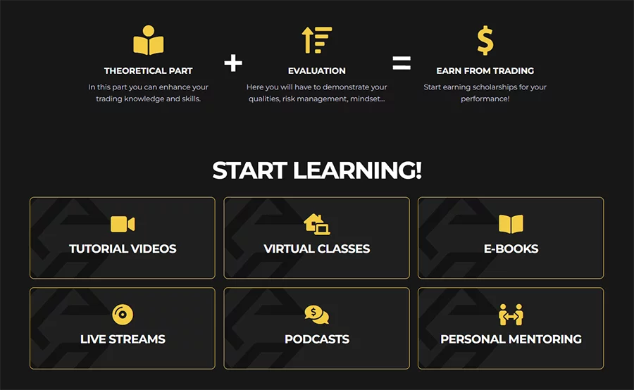 Captura de la web Crypto Fund Trader